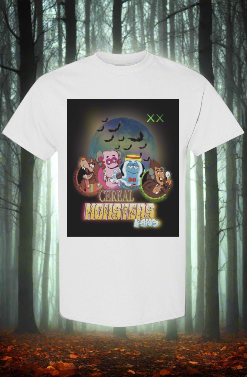 "The Monster Cereals X Kaws" Tee By Momma Farts