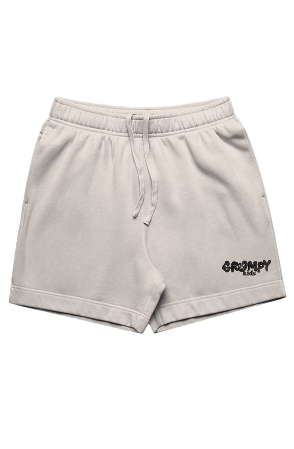 gk RELAX FADED TRACK SHORTS(Faded bone-white) blac