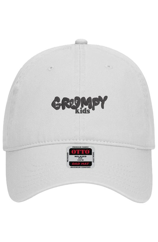 gk Otto Dad Hat (white) black embroidery 