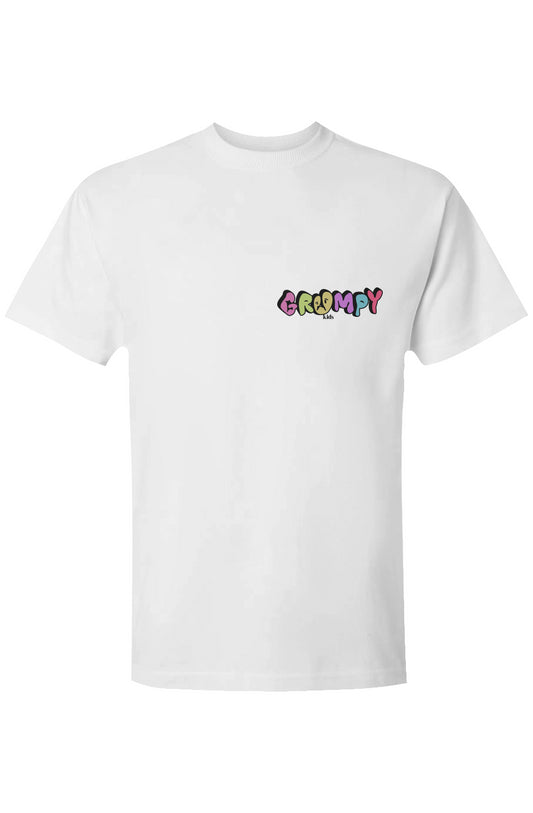 Super Heavyweight Tee 80 /20 white color print 
