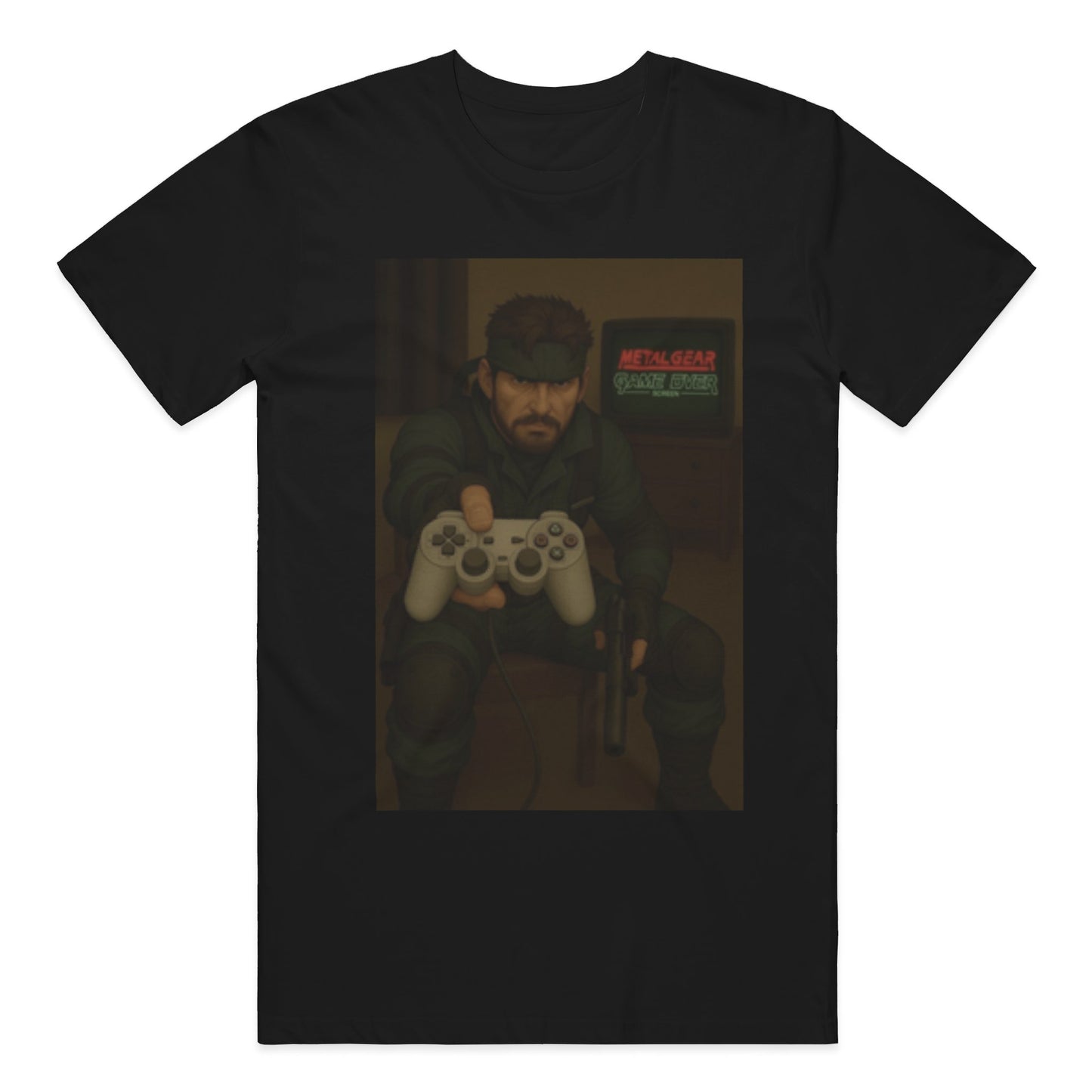 Metal gear solid inspired tee &amp;quot;kept you waiting hu