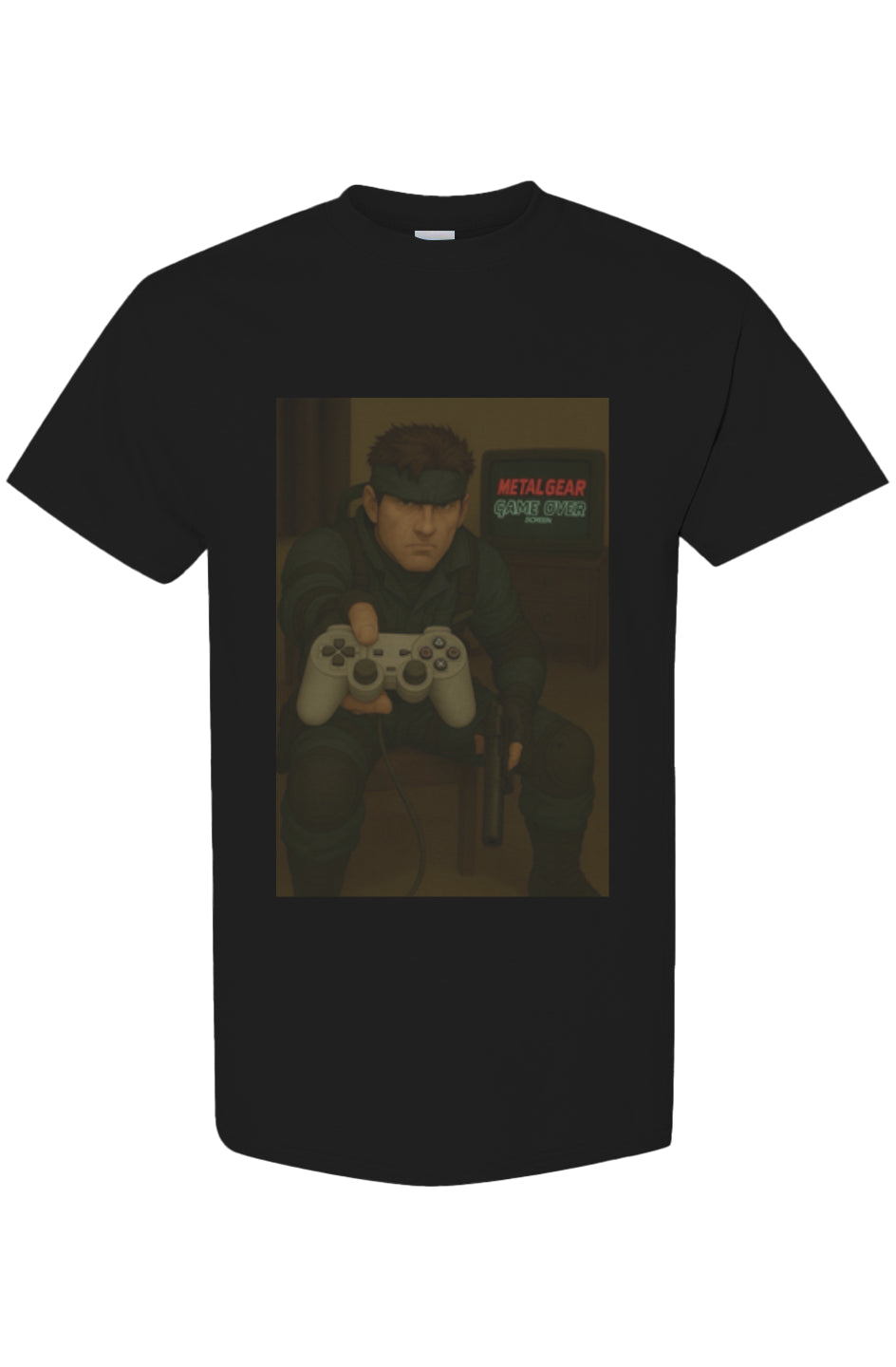 Metal gear solid inspired tee "kept you waiting hu